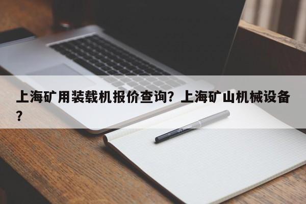 上海矿用装载机报价查询？上海矿山机械设备？